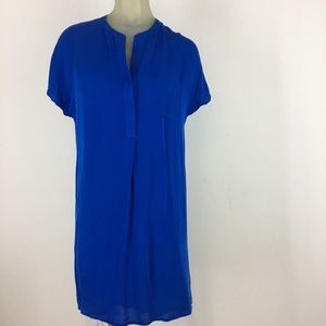 Tyler Boe dress blue sheath silk lined size small